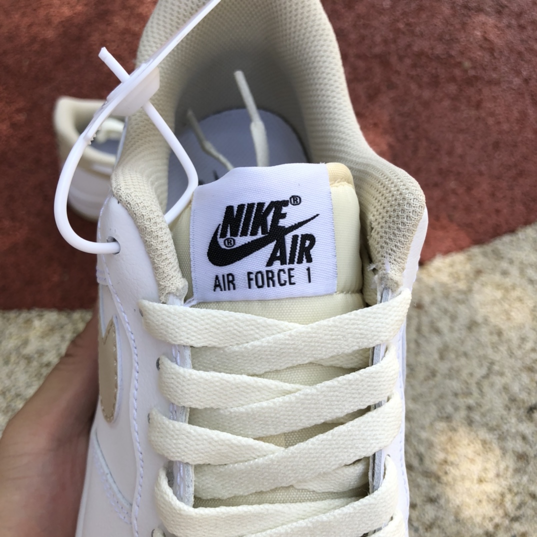 耐克NikeAirForce1 AF1白棕空军男子休闲板鞋DZ2771-121