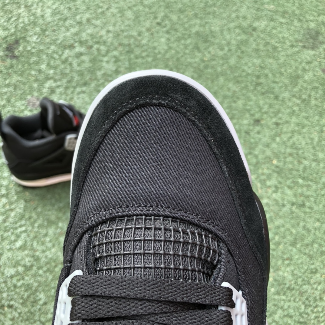 510  纯原版Air Jordan 4 “Black Canvas”黑猫2.0 黑色帆布 DH7138-006