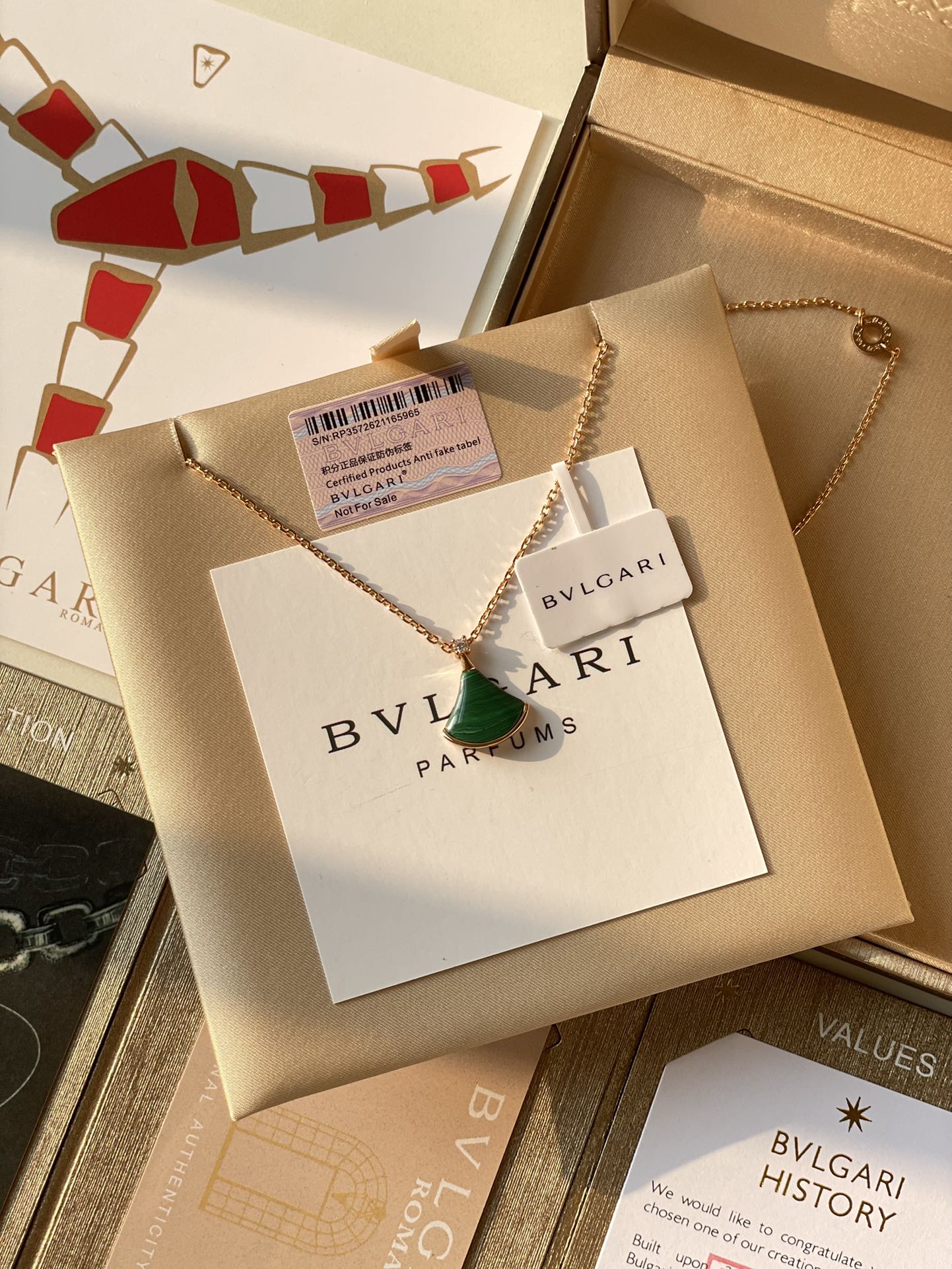 宝格丽 Bvlgari 传世高定珠宝耳环项链戒指首饰 #F328254F 3