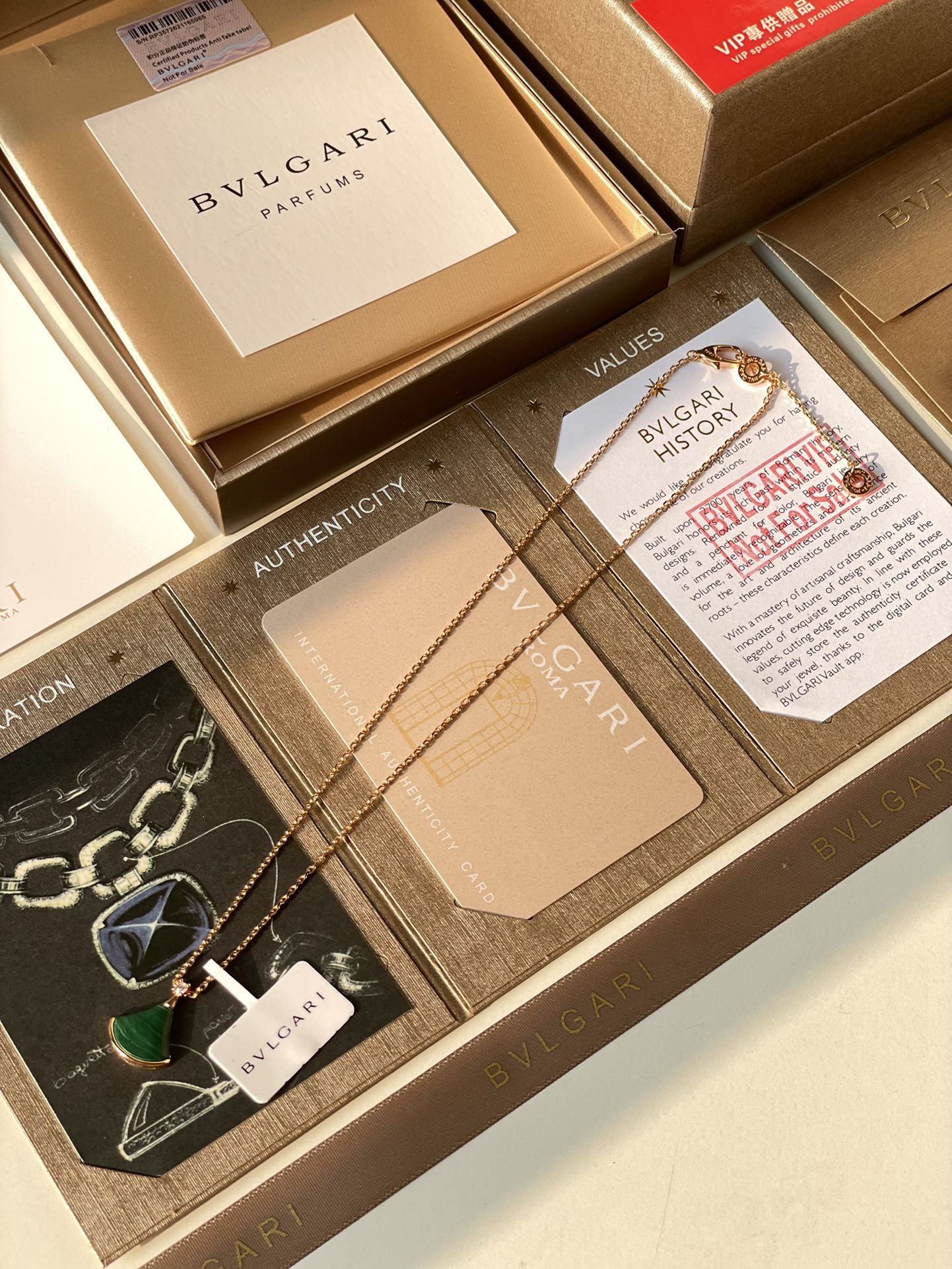 宝格丽 Bvlgari 传世高定珠宝耳环项链戒指首饰 #F328254F 5