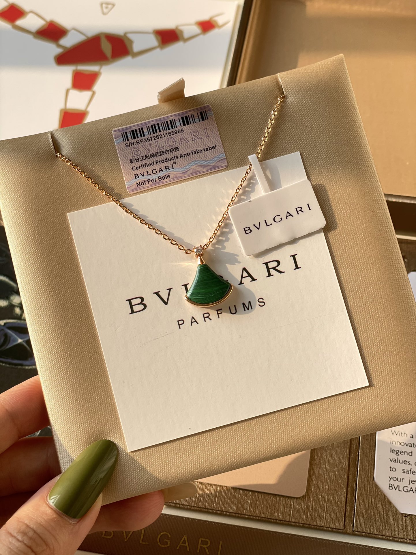 宝格丽 Bvlgari 传世高定珠宝耳环项链戒指首饰 #F328254F 4
