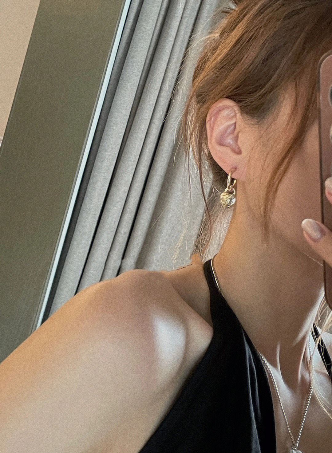 新款☑️CHANEL香奈儿桃心爱心耳钉耳环