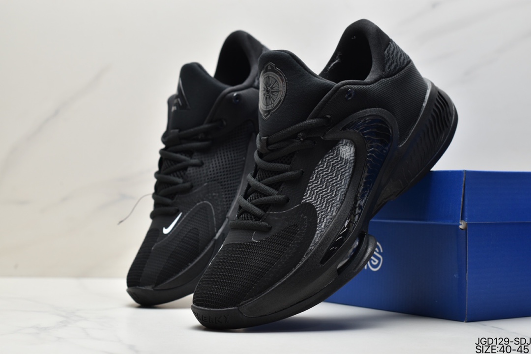 170 真标耐克Nike Zoom Freak 4 BARELY VOLT字母哥四代低帮休闲运动篮球鞋