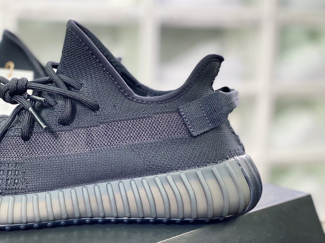 Kanye West x Yeezy Boost 350 V2 ”Pure Oat” all-match lightweight popcorn midsole casual sports jogging shoes ”New Black Samurai Cool Gray” HQ4540