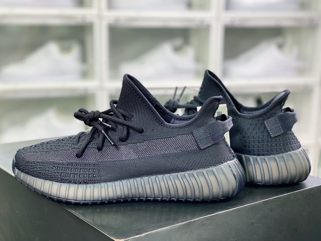 Kanye West x Yeezy Boost 350 V2 ”Pure Oat” all-match lightweight popcorn midsole casual sports jogging shoes ”New Black Samurai Cool Gray” HQ4540