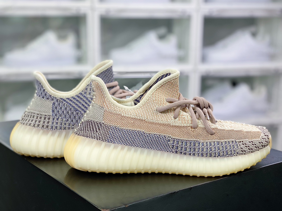 Kanye West x Yeezy Boost 350 V2 ”Pure Oat” all-match lightweight popcorn midsole casual sports jogging shoes GY7658