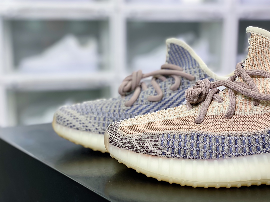 Kanye West x Yeezy Boost 350 V2 ”Pure Oat” all-match lightweight popcorn midsole casual sports jogging shoes GY7658