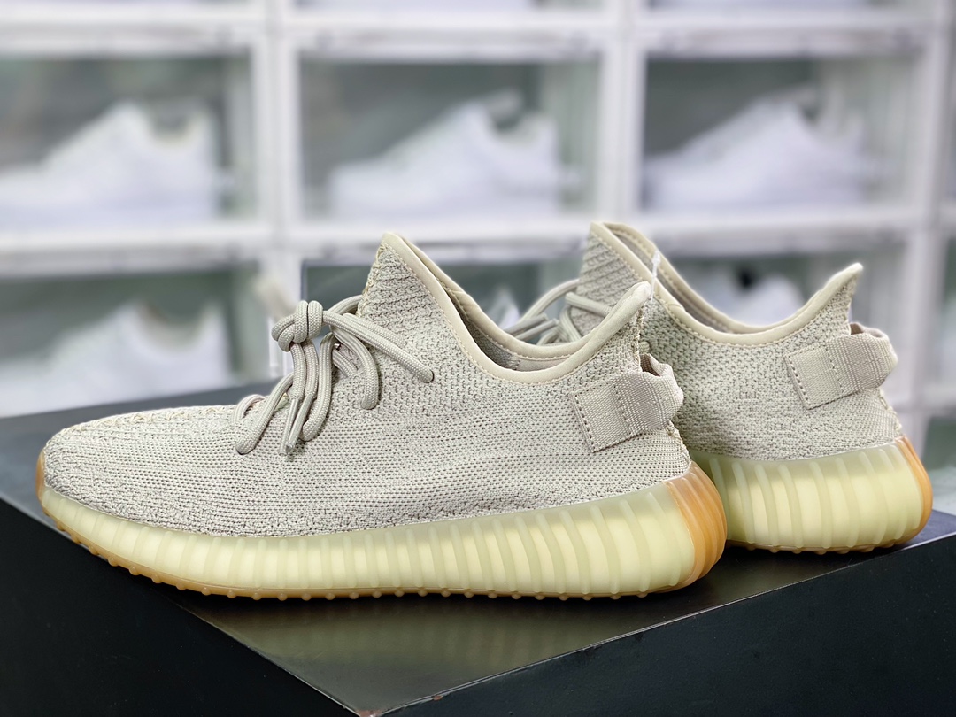 Kanye West x Yeezy Boost 350 V2 ”Pure Oat” all-match lightweight popcorn jogging shoes F99710