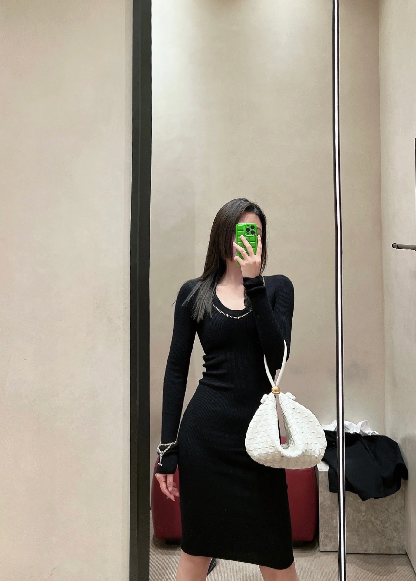 Bottega Veneta葆蝶家 TURN 40CM BAG 701024白色
