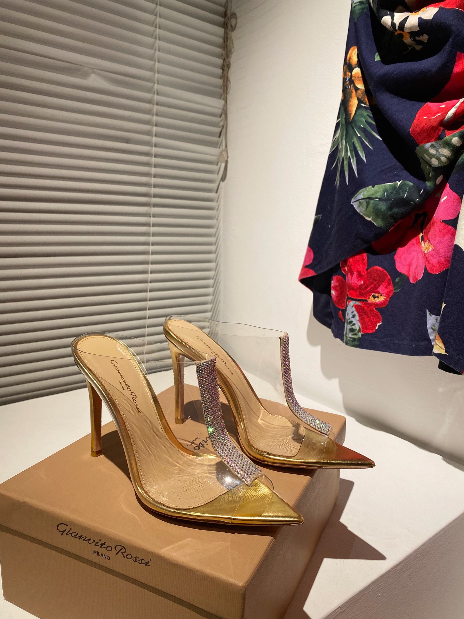 Gianvito Rossi Eiko Stiletto низкие каблуки сандалии шлепанцы козья кожа + сетка + чешские стразы 10.5cm/8cm