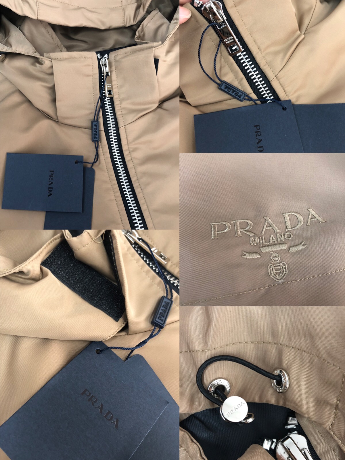 PRADA 普拉达 22WF专柜新款男士夹克 风衣连帽外套