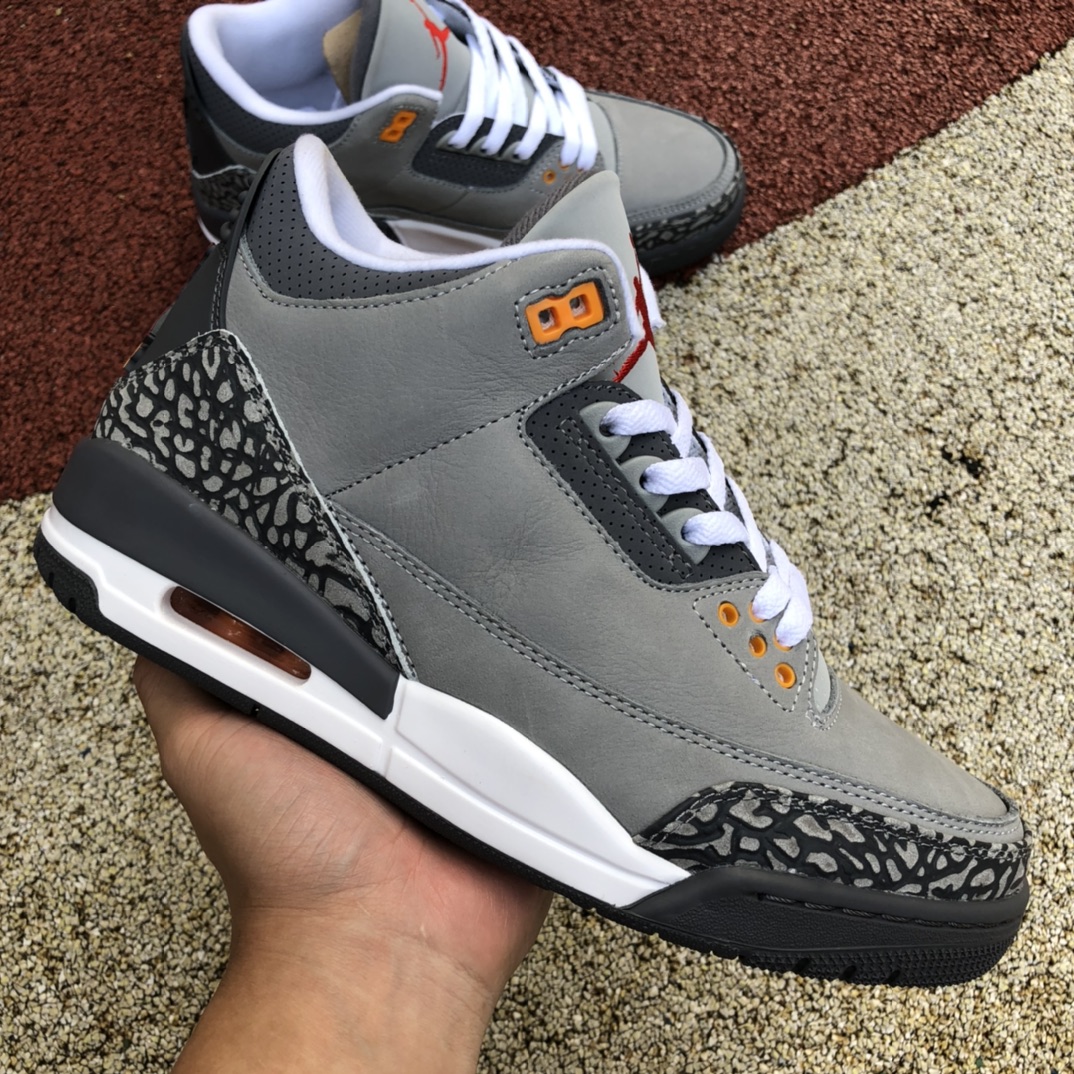 Air Jordan 3 Cool Grey AJ3酷灰 水泥灰篮球鞋CT8532-012
