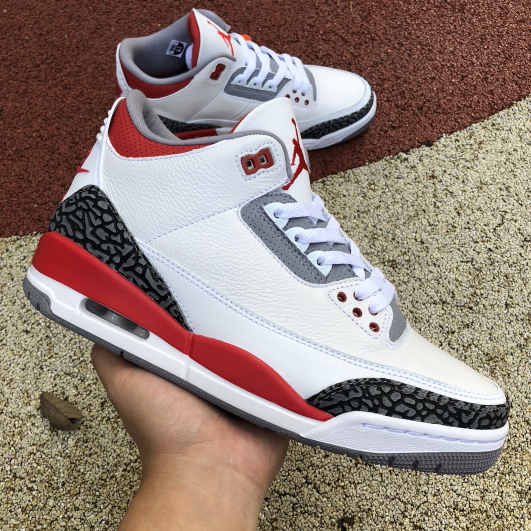 460  Air Jordan 3 ”Fire Red” 白红爆裂纹DN3707-160