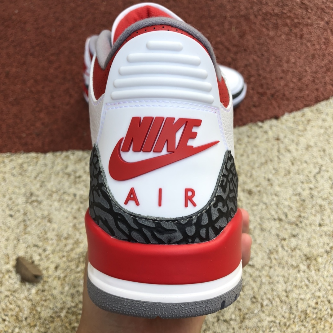 460  Air Jordan 3 ”Fire Red” 白红爆裂纹DN3707-160