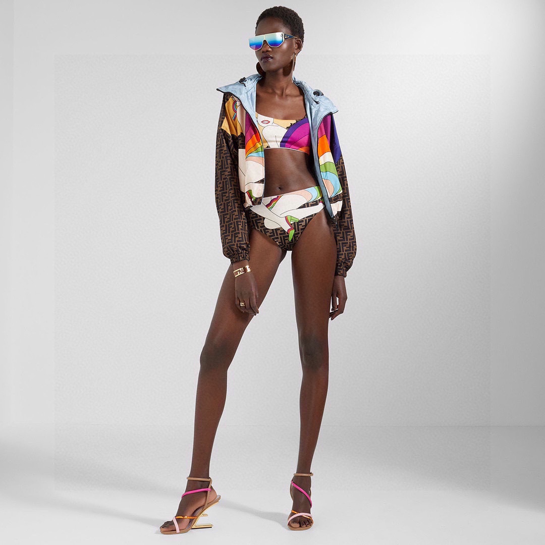 Fendi Clothing Swimwear & Beachwear Tank Tops&Camis Two Piece Outfits & Matching Sets White Printing
