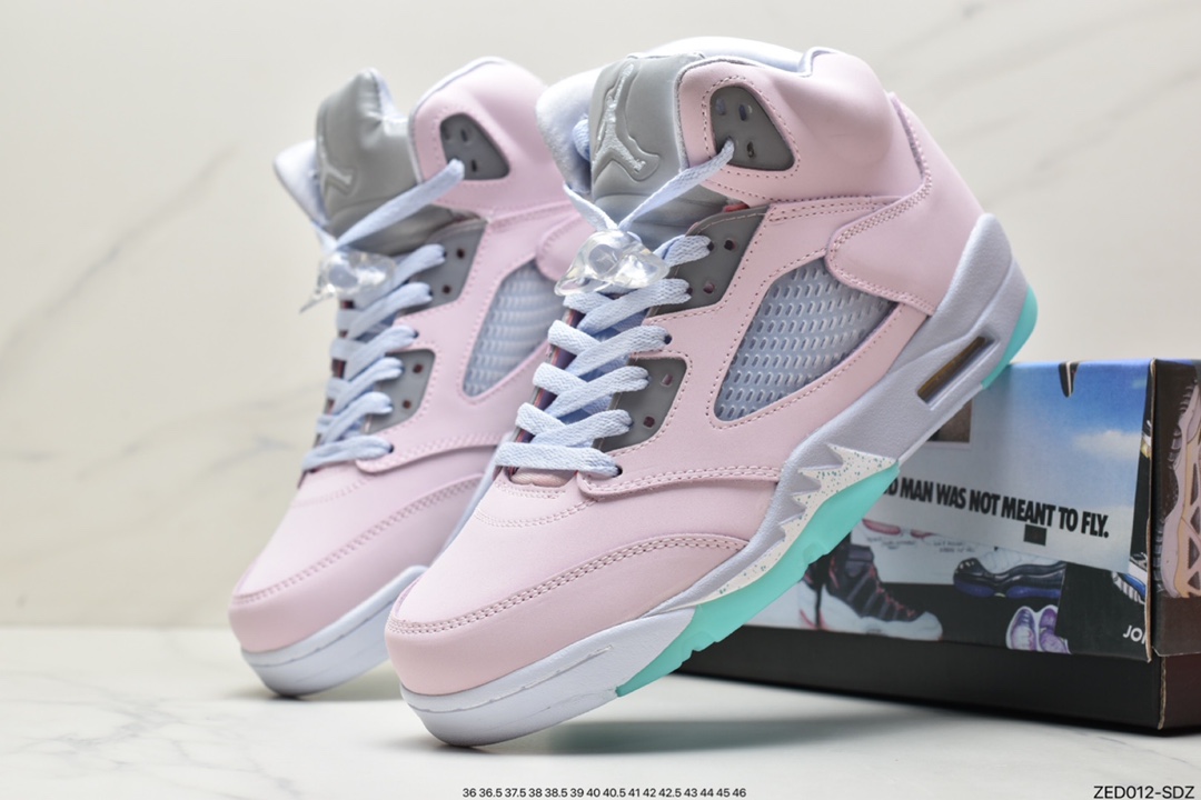260 Air Jordan 5 ”Easter” 高帮 粉绿复活节 AJ5 乔丹5代 DV0562-600