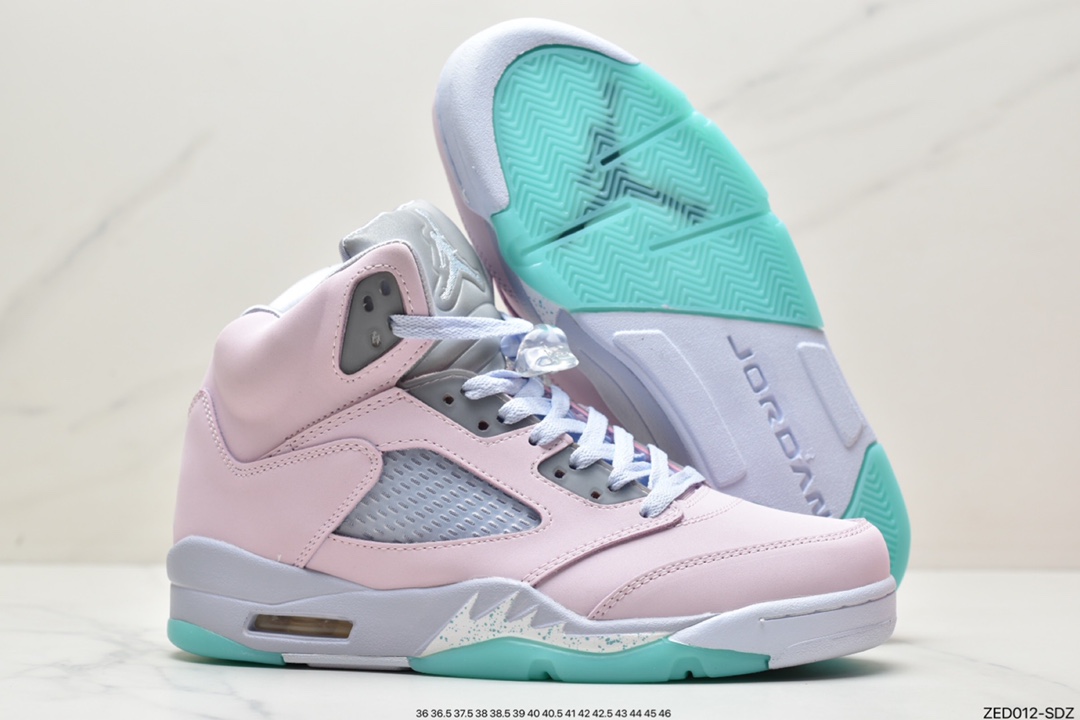 260 Air Jordan 5 ”Easter” 高帮 粉绿复活节 AJ5 乔丹5代 DV0562-600