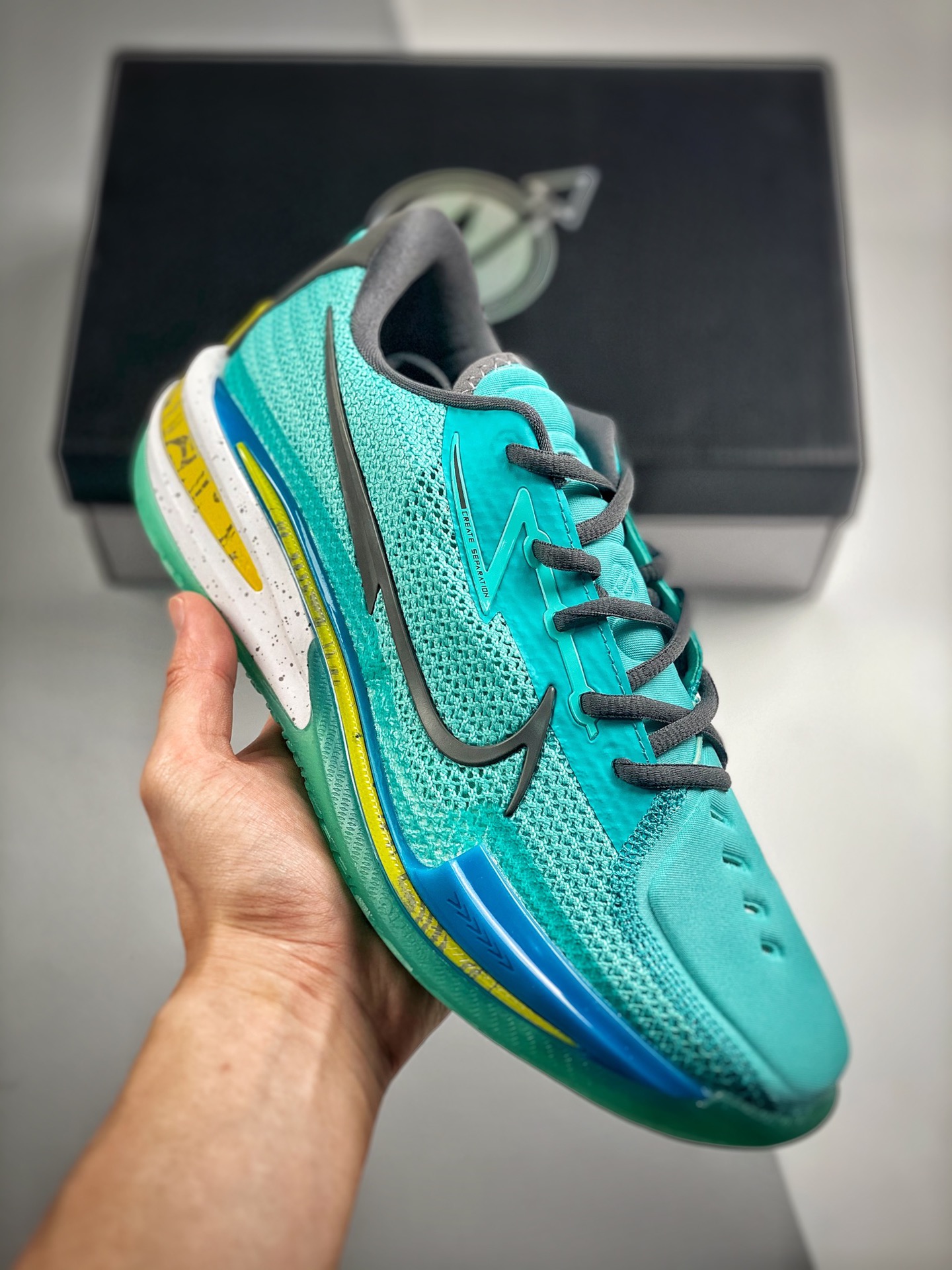 -3 Versión de estreno inicial, soporta combate ligero NIKE AIR ZOOM G.T.CUT EP verde, exclusivo original puro…