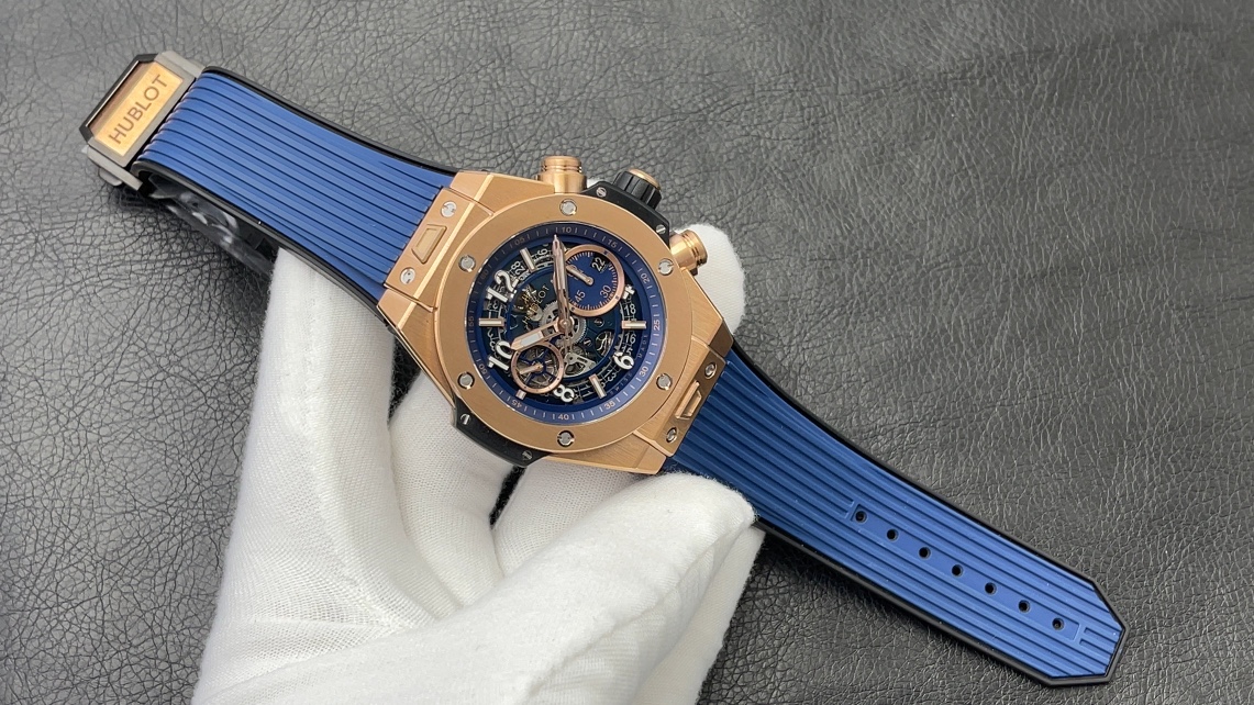 Hublot Big Bang Orologio da Polso Blu Openwork 7750 Movement