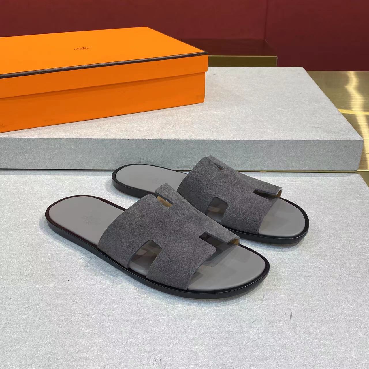 Hermès Herme℃愛玛士 万年 男士 H拖鞋