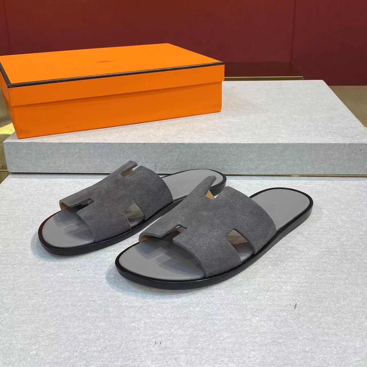 Hermès Herme℃愛玛士 万年 男士 H拖鞋