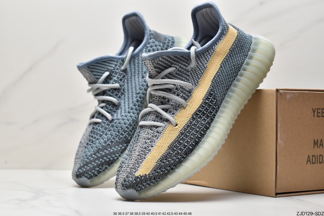 Adidas Yeezy 350 Boost V2 ”Ash Blue” Washed Denim Blue GY7657