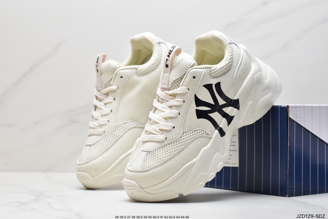 ”Korea Korea Limited, NY USA Rugby Yankees x MLB Bigball Chukky Lite Lite Thick Sole Daddy Thick Sole Casual Sports Jogging Shoes”