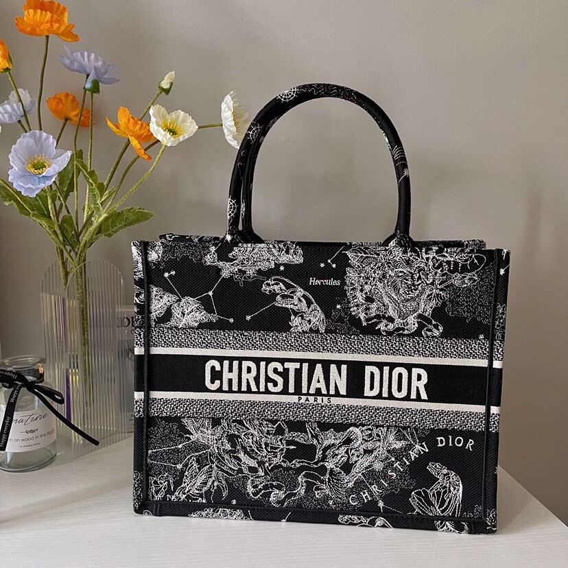 Dior Book Tote Handbags Tote Bags Black