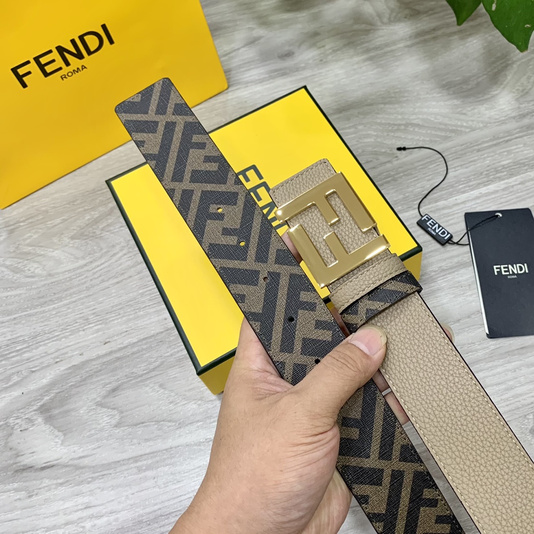 FENDI芬迪专柜同款宽4.0CM双