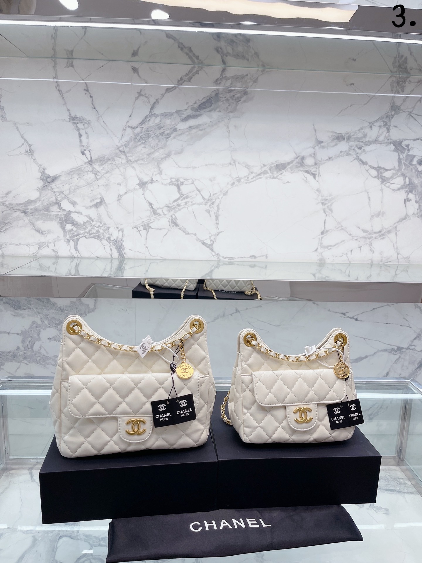 Chanel 链条牛角包 搭配很适这季节 复古氛围感瞬间拉满 尺寸大号25 25小号 21 20cm