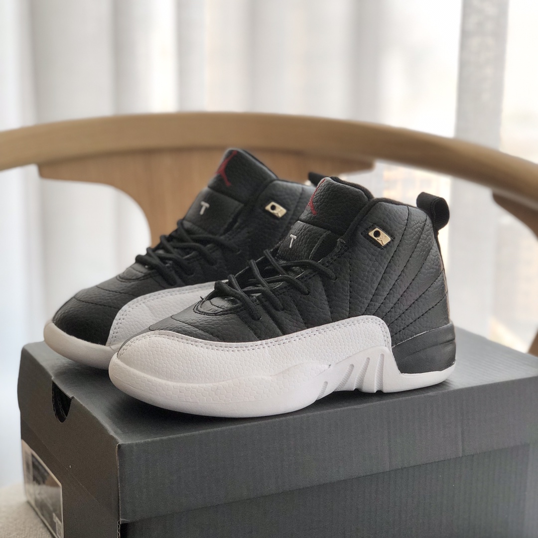 图片[5]-。 AJ12乔12童鞋26-37.5码 采用优质牛皮革材质，荔枝纹质感满满，鞋面放射性缝制工艺，穿起来超显腿长，无论怎么搭配，都时尚感爆棚！潮童必买鞋款❗️-选品中心