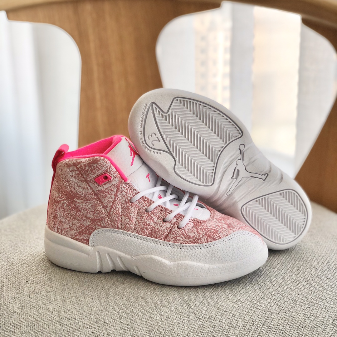 图片[5]-AJ12乔12童鞋26-37.5码 采用优质牛皮革材质，荔枝纹质感满满，鞋面放射性缝制工艺，穿起来超显腿长，无论怎么搭配，都时尚感爆棚！潮童必买鞋款❗️-选品中心