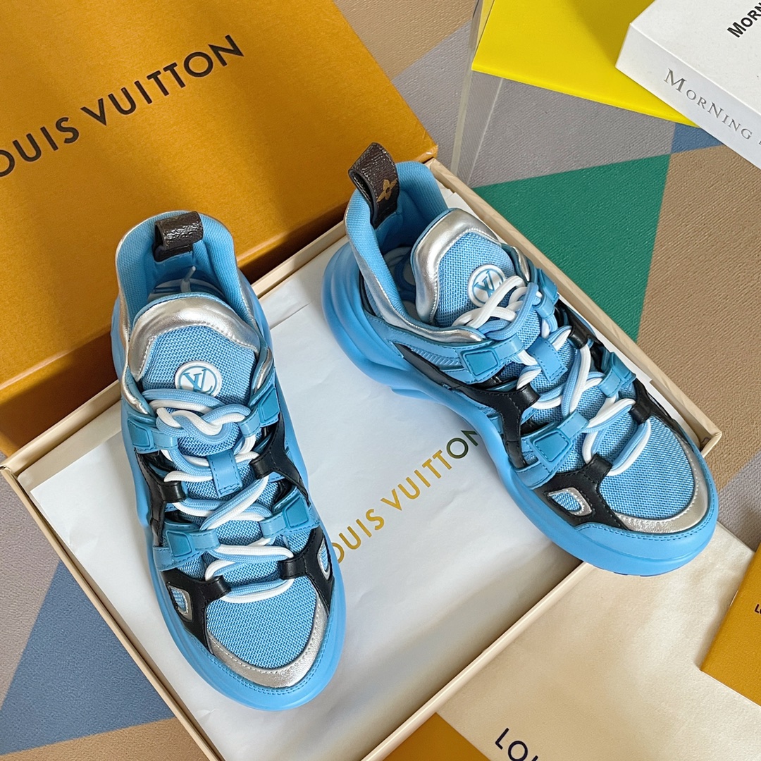 Louis Vuitton Shoes Sneakers Calfskin Cowhide Fabric Sweatpants