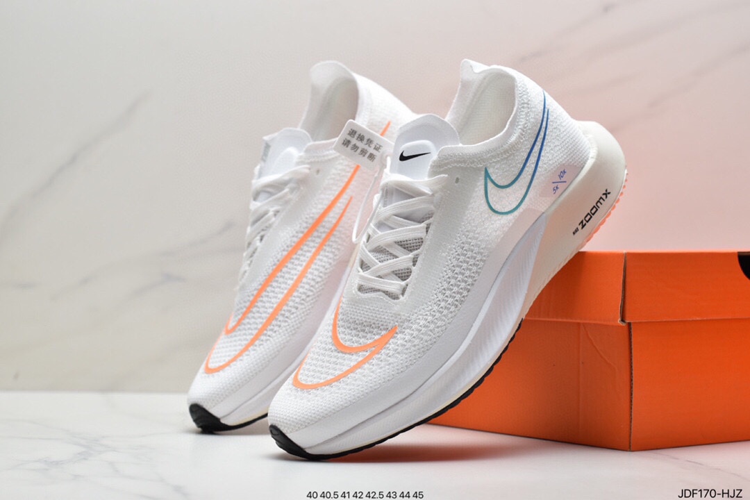 125 真标耐克Nike Zoomx Streakfly Proto 低帮跑步鞋 白黑橙 DH9275