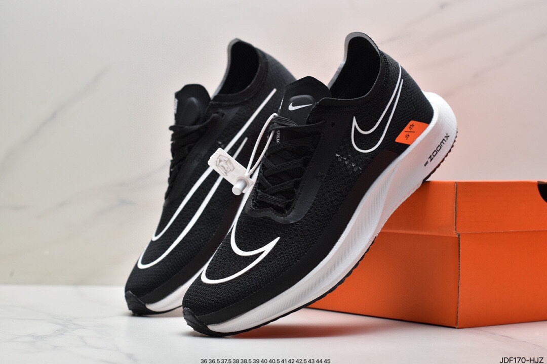 125 真标耐克Nike Zoomx Streakfly Proto 低帮跑步鞋 白黑橙 DH9275