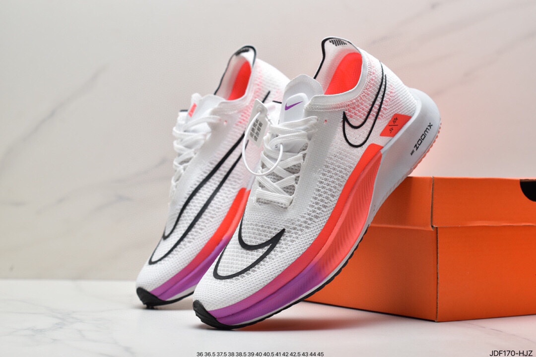 125 真标耐克Nike Zoomx Streakfly Proto 低帮跑步鞋 白黑橙 DH9275