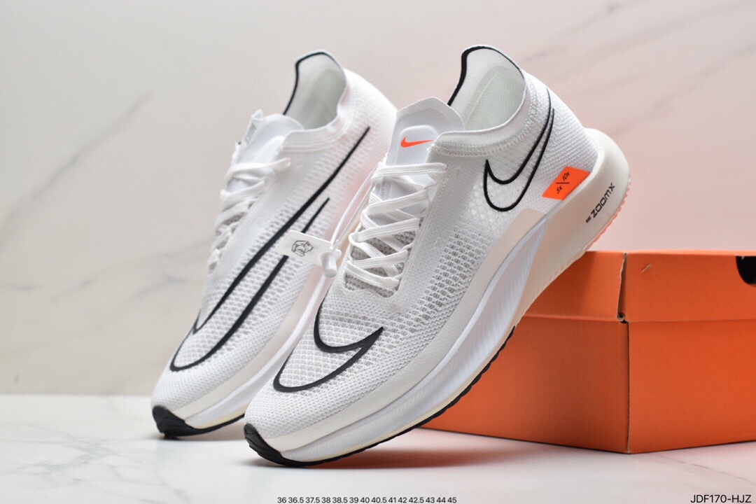 125 真标耐克Nike Zoomx Streakfly Proto 低帮跑步鞋 白黑橙 DH9275