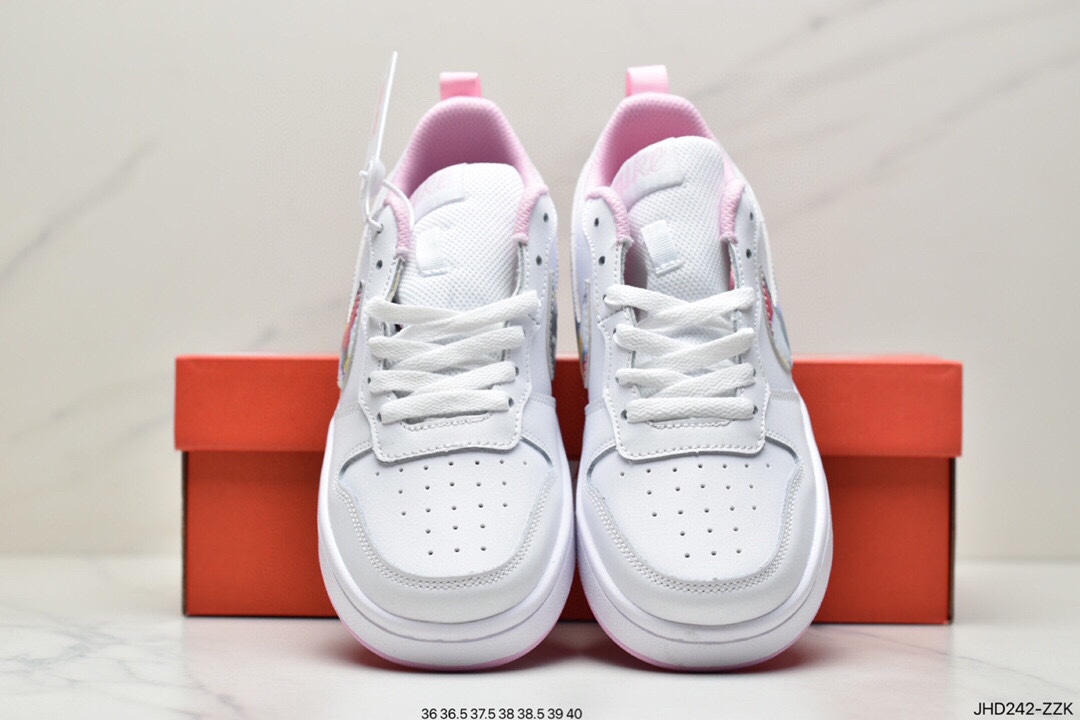 190 NK Court Borough Low 2学院系列休闲运动皮革板鞋 DM1216