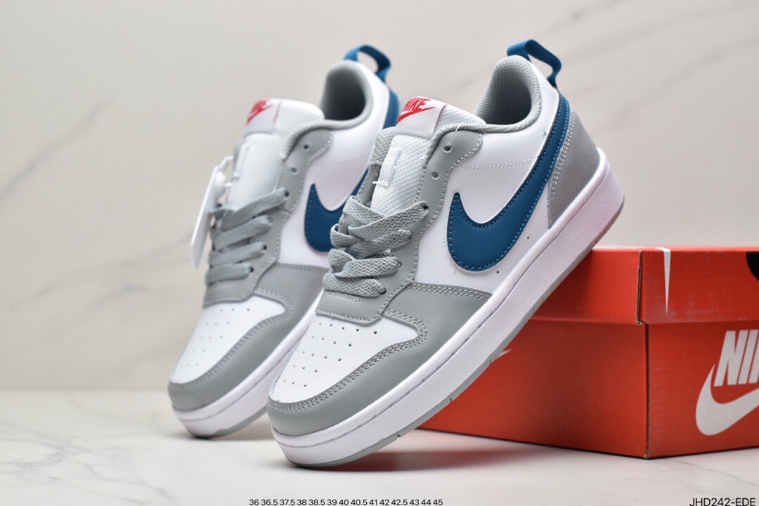 190  Court Borough Low 2学院系列休闲运动皮革板鞋 DM1216