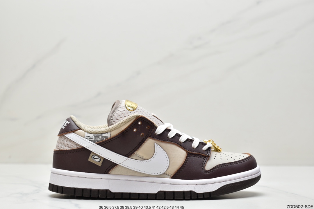 230 耐克Nike Dunk Low 白粉 粉色鞋扣 整双鞋采用白色色为主调DX6060-121