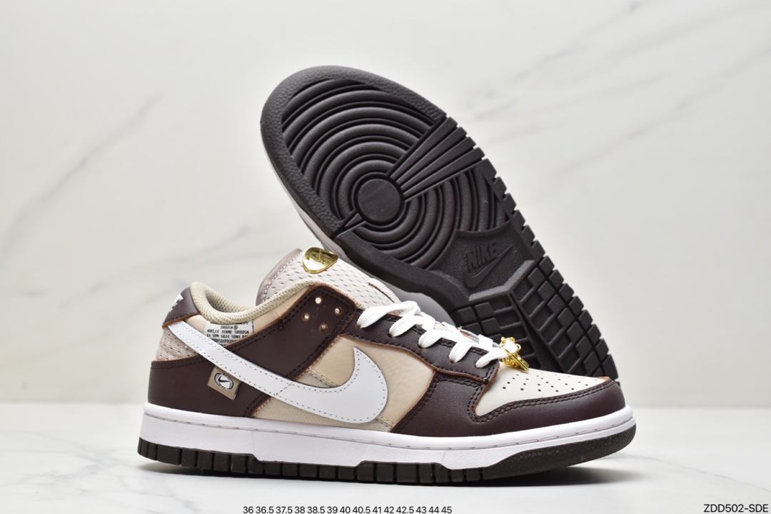 230 耐克Nike Dunk Low 白粉 粉色鞋扣 整双鞋采用白色色为主调DX6060-121