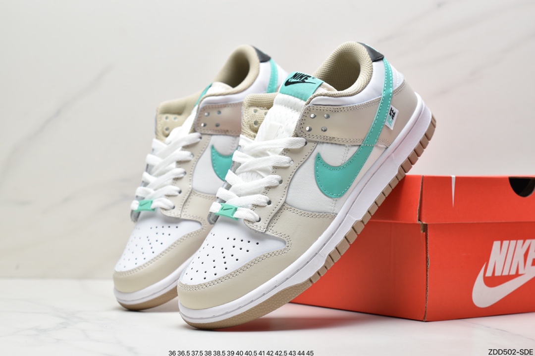 230 耐克Nike Dunk Low 白粉 粉色鞋扣 整双鞋采用白色色为主调DX6060-121