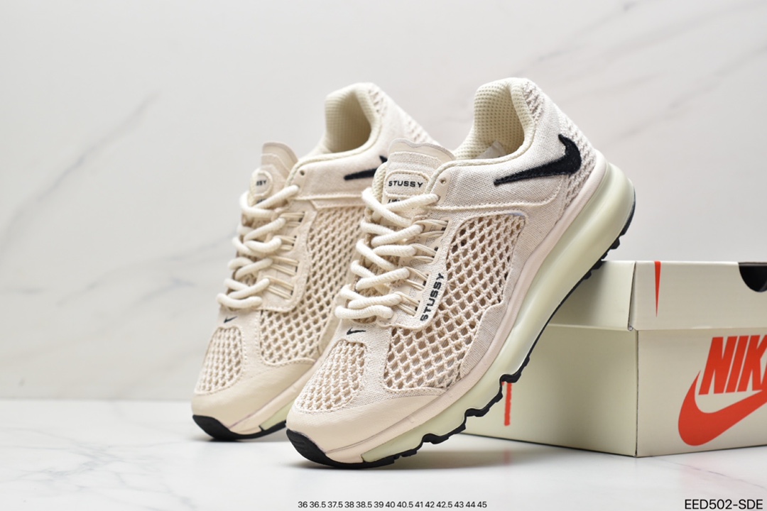 370 耐克Stussy x Nike Aie Max 2013“Fossil”经典复古休闲跑步鞋沙漠色DM6447-200