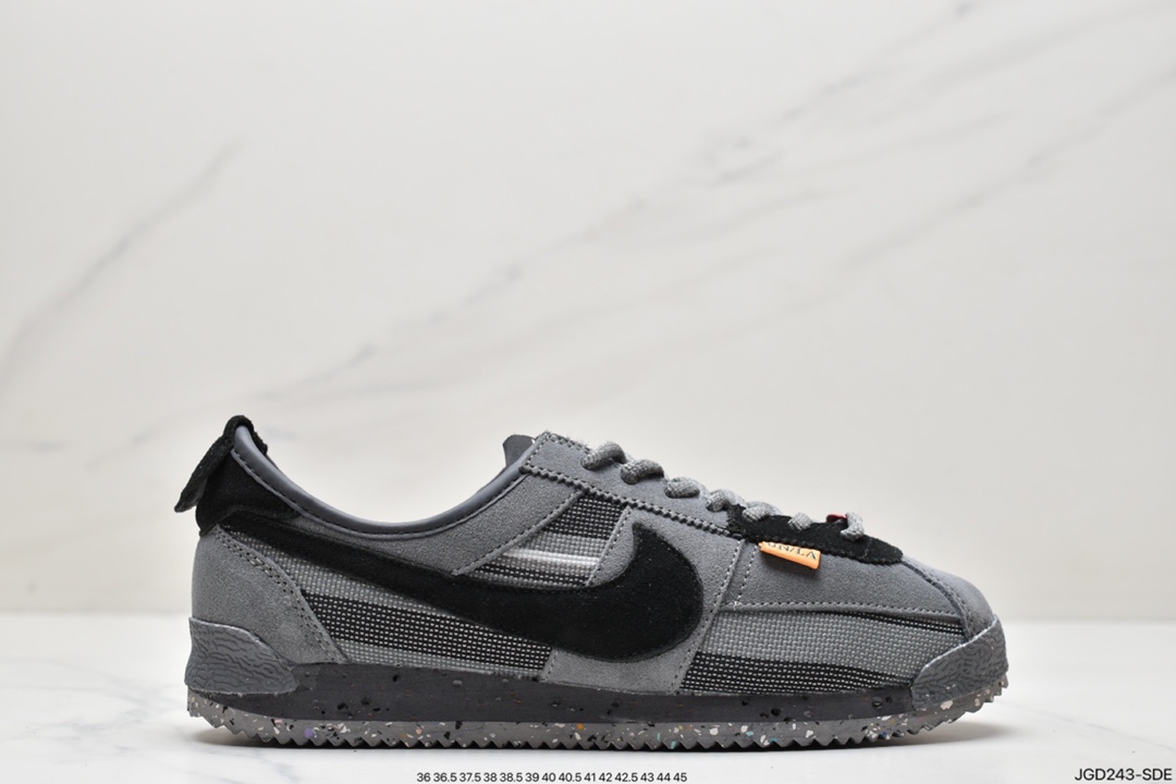 180 联乘洛杉矶知名店铺Union LA x Nike Cortez Low”Black”阿甘慢跑鞋 DR1413-007