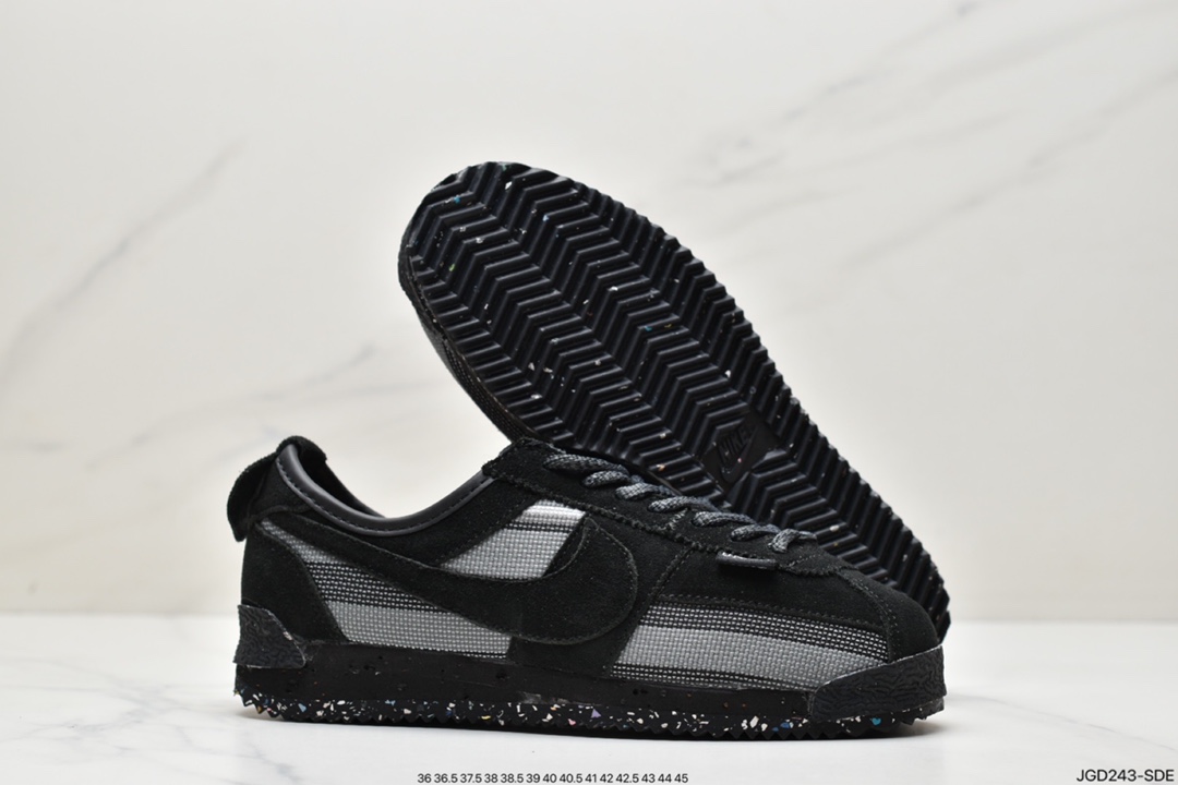 180 联乘洛杉矶知名店铺Union LA x Nike Cortez Low”Black”阿甘慢跑鞋 DR1413-007