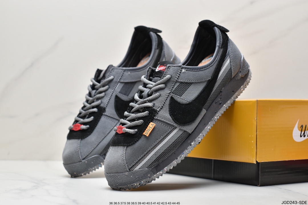 180 联乘洛杉矶知名店铺Union LA x Nike Cortez Low”Black”阿甘慢跑鞋 DR1413-007