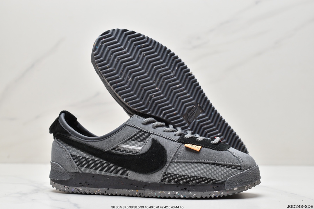 180 联乘洛杉矶知名店铺Union LA x Nike Cortez Low”Black”阿甘慢跑鞋 DR1413-007