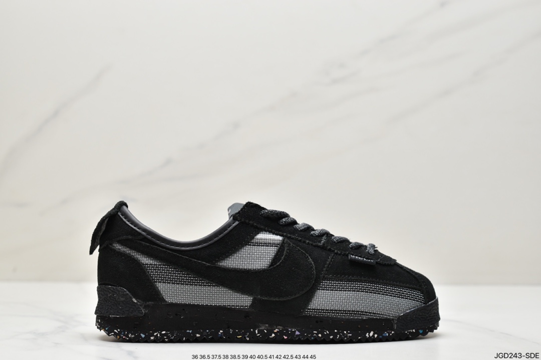 180 联乘洛杉矶知名店铺Union LA x Nike Cortez Low”Black”阿甘慢跑鞋 DR1413-007