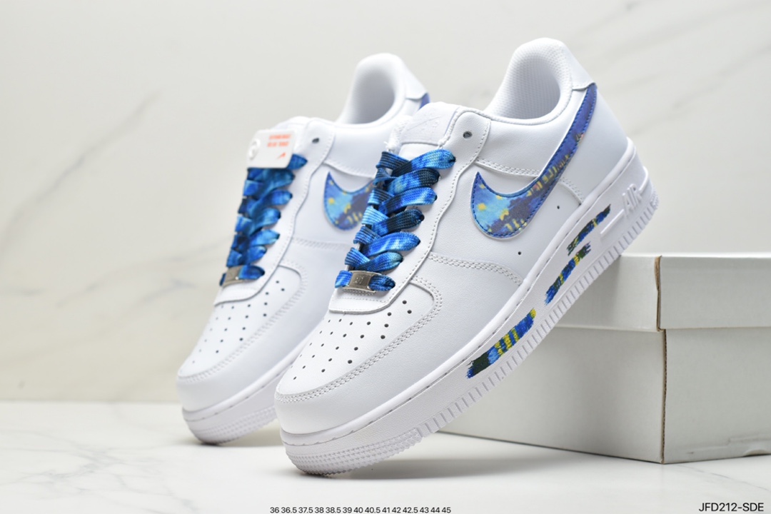 170  耐克Nike Air Force1 空军一号 白蓝 低帮休闲板鞋 DJ3911-101