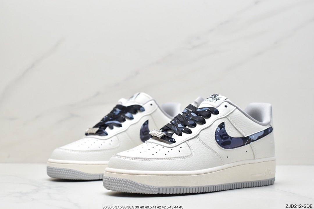 240  耐克Nike Air Force1 空军一号 白蓝低帮休闲板鞋 DJ3911-101